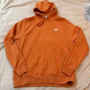 Orange Nike sweatshirt mens size large